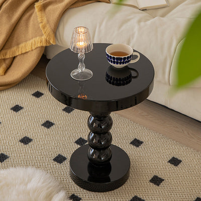 Home Solid Wood Round Side Table