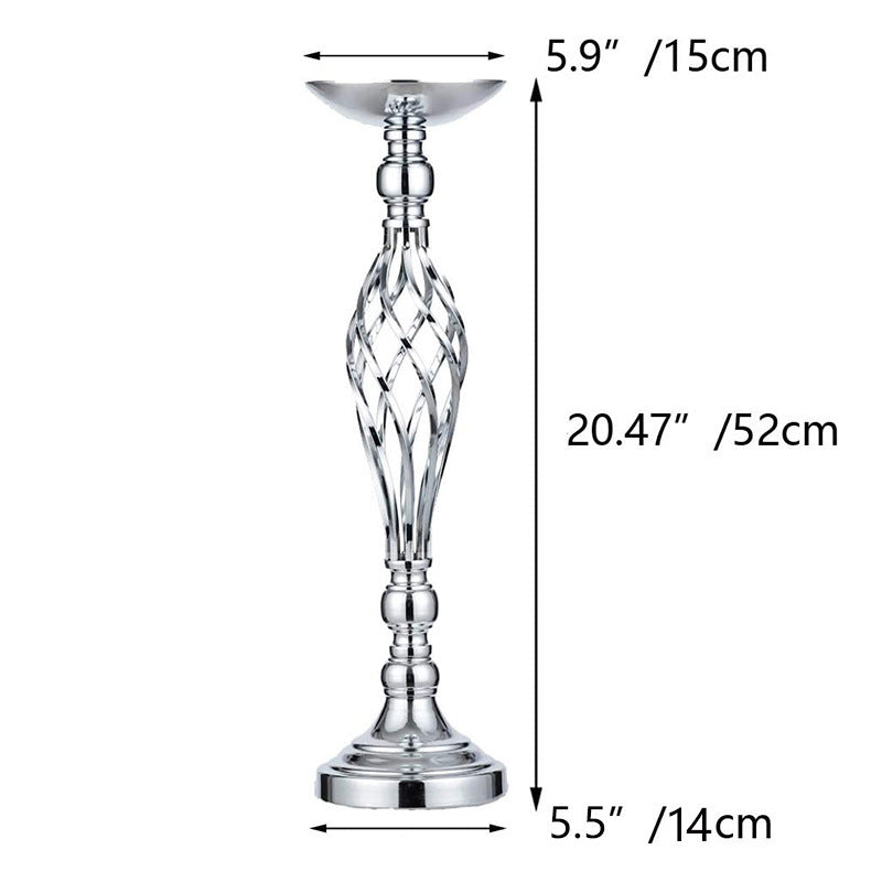 Table Candlestick Gold Iron Vase