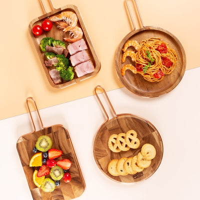 Solid wood steak cutting fruit bread tray cutting board