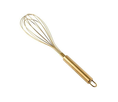 Kitchen Golden Stainless Steel Egg Beater