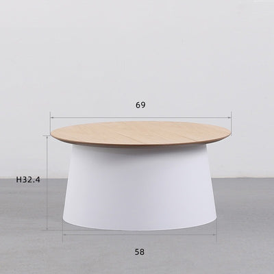 Simple Solid Wood Tea Table Living Room Simple Round Tea Table