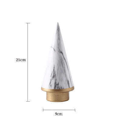 Light luxury Christmas tree ceramic decoration