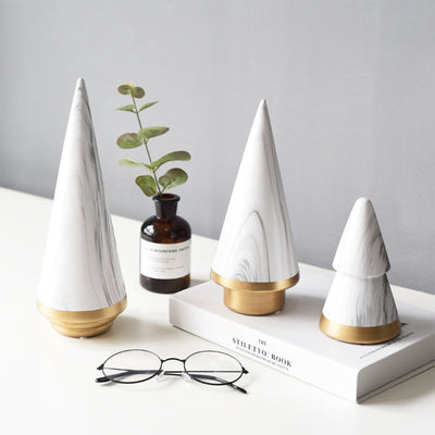 Light luxury Christmas tree ceramic decoration