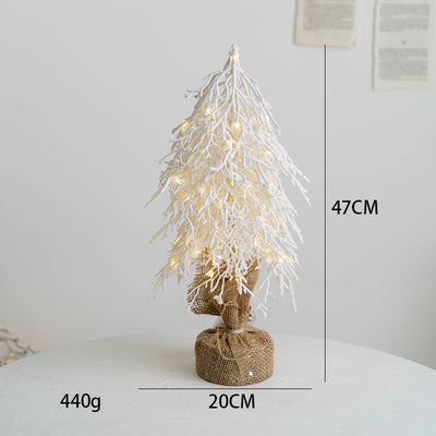 Christmas PE Flocking Small Tree Table Decorations