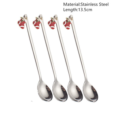 Merry Christmas Spoons Tableware Decorations