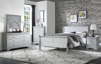 Platinum Wood King Bed