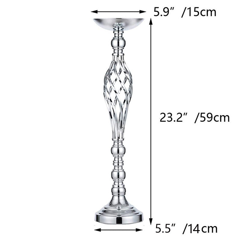 Table Candlestick Gold Iron Vase