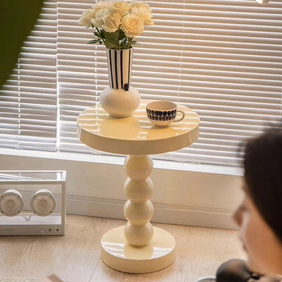 Home Solid Wood Round Side Table
