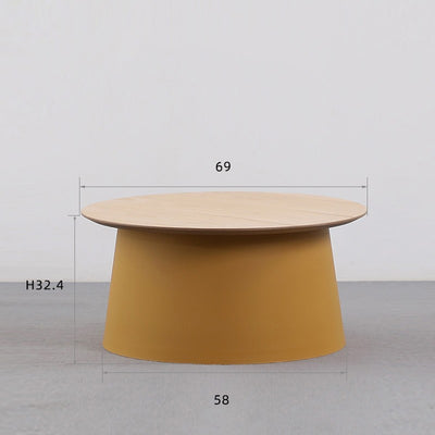Simple Solid Wood Tea Table Living Room Simple Round Tea Table