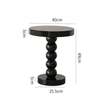 Home Solid Wood Round Side Table