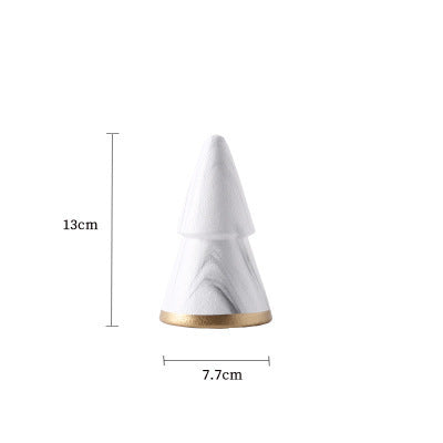 Light luxury Christmas tree ceramic decoration