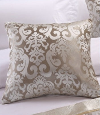 High grade and simple modern luxury gold bed cover, bed end cushion and pillow case