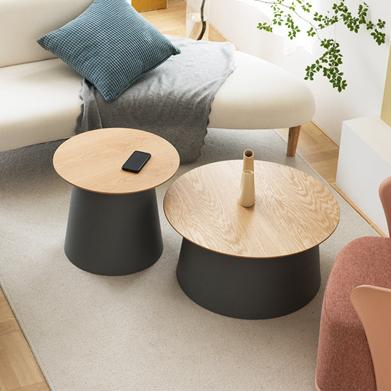 Simple Solid Wood Tea Table Living Room Simple Round Tea Table