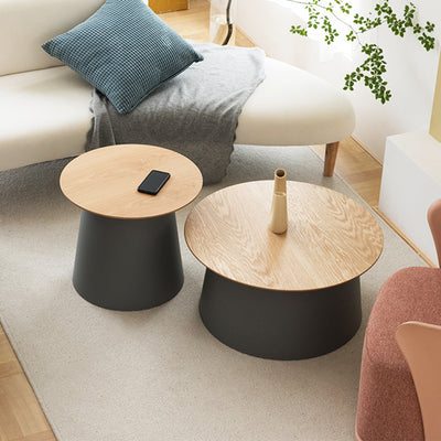 Simple Solid Wood Tea Table Living Room Simple Round Tea Table