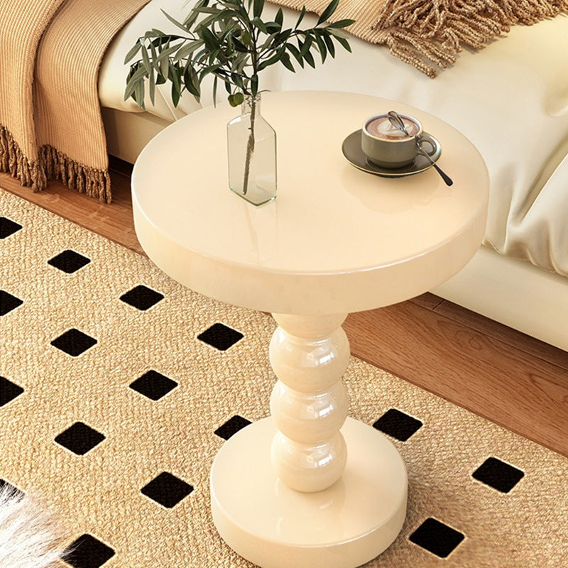 Home Solid Wood Round Side Table
