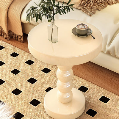 Home Solid Wood Round Side Table