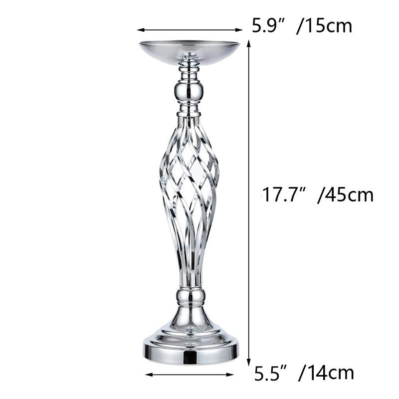 Table Candlestick Gold Iron Vase