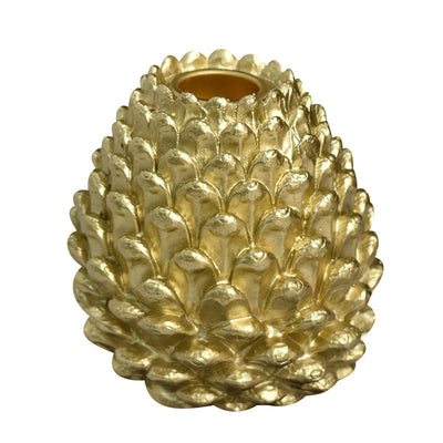 Christmas Pine Cone Candelabrum Resin Decorations