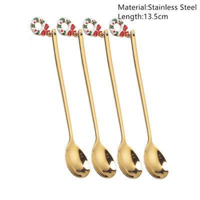 Merry Christmas Spoons Tableware Decorations