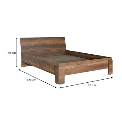 Double Bed KARINA Walnut