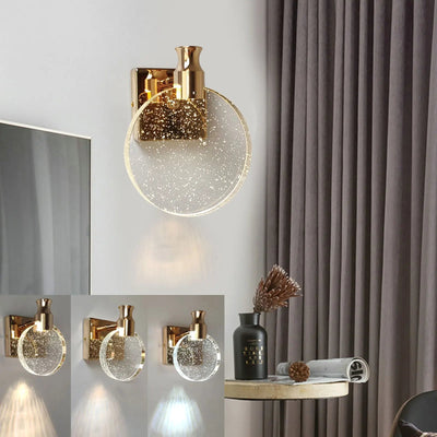 LED Wall Lamp Gold Waterproof