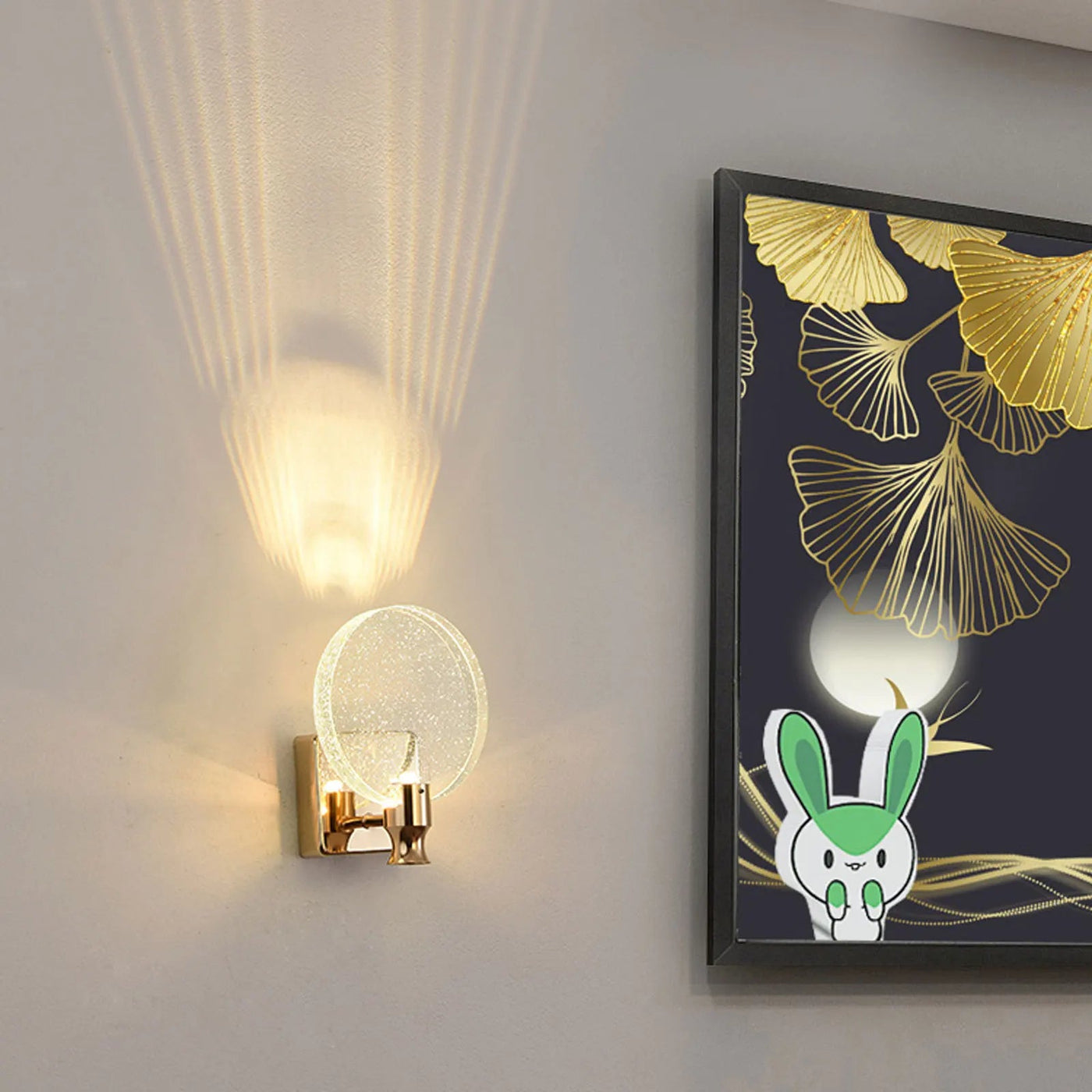 LED Wall Lamp Gold Waterproof