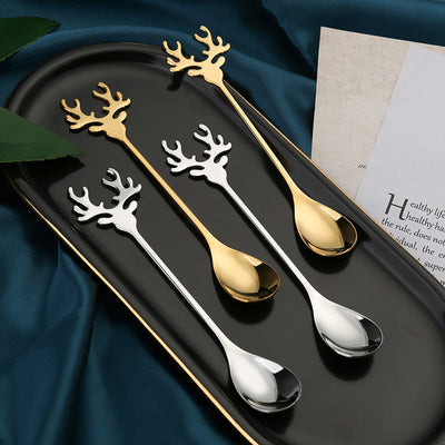 Merry Christmas Spoons Tableware Decorations