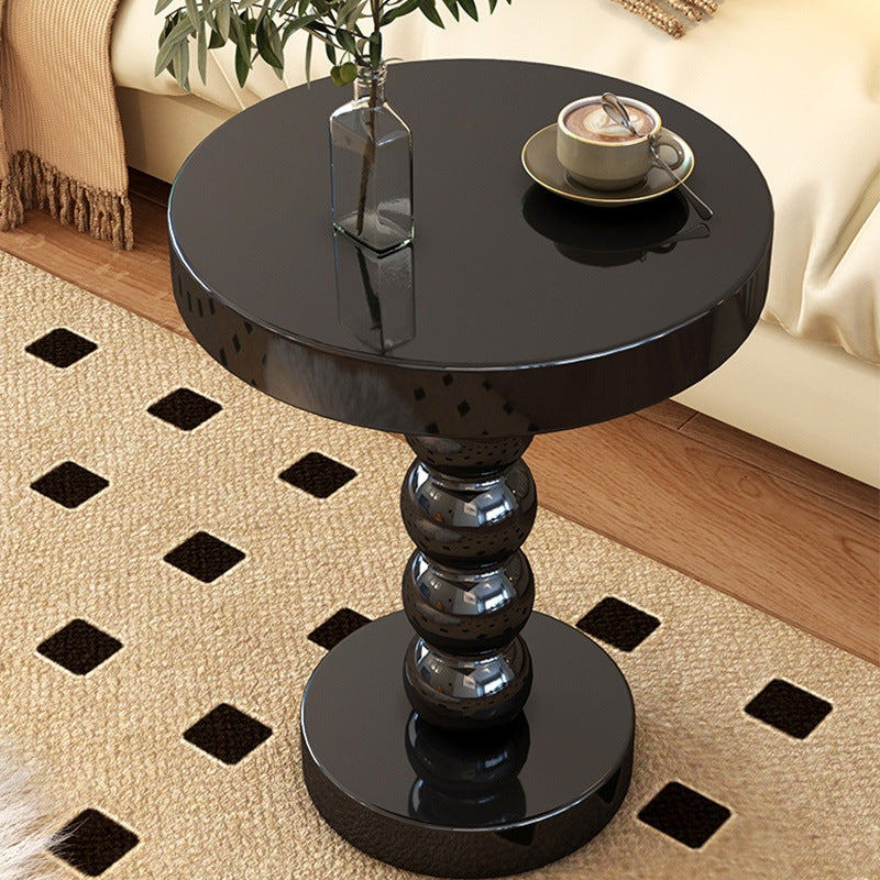 Home Solid Wood Round Side Table