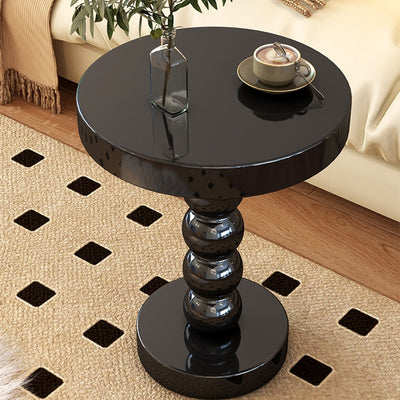 Home Solid Wood Round Side Table