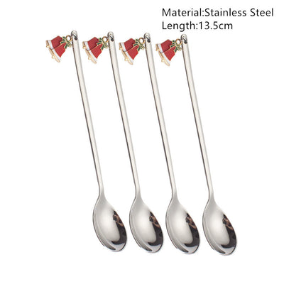 Merry Christmas Spoons Tableware Decorations