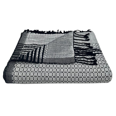 Silver Cambodia Tapestry Throw
