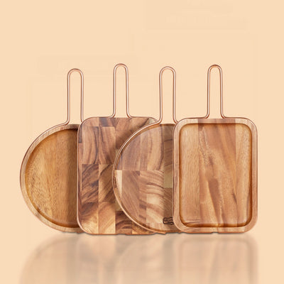 Solid wood steak cutting fruit bread tray cutting board