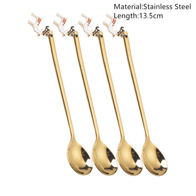 Merry Christmas Spoons Tableware Decorations