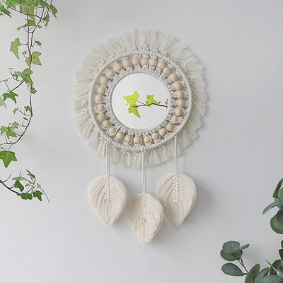 Round Macrame Mirror