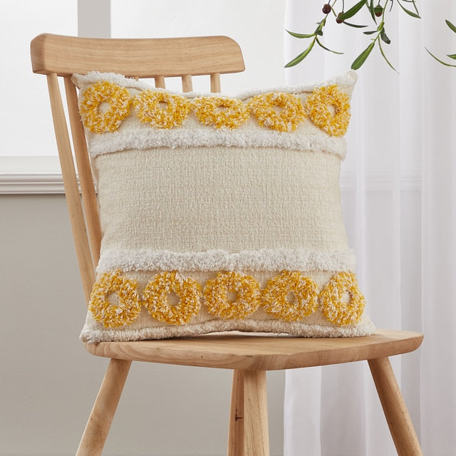 Tassel Linen Cushion Covers