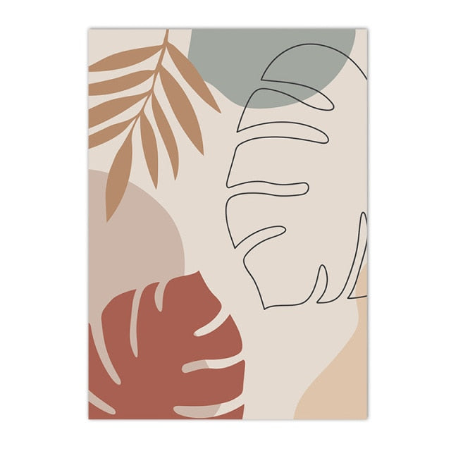 Sun Leaf Plant Wall Art